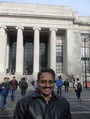 Sreenivas in front of MIT